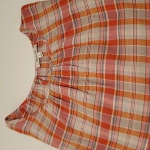 Madewell checkered top